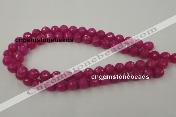 CCN771 15.5 inches 6mm faceted round candy jade beads wholesale