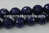 CCN782 15.5 inches 6mm faceted round candy jade beads wholesale