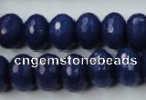 CCN926 15.5 inches 10*14mm faceted rondelle candy jade beads