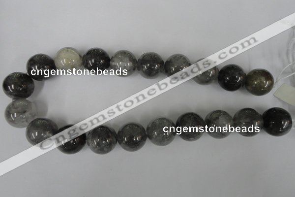CCQ308 15.5 inches 20mm round cloudy quartz beads wholesale