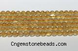 CCR379 15.5 inches 8mm round citrine gemstone beads wholesale