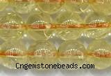CCR381 15 inches 6mm round citrine beads wholesale
