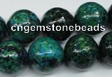 CCS407 15.5 inches 18mm round dyed chrysocolla gemstone beads