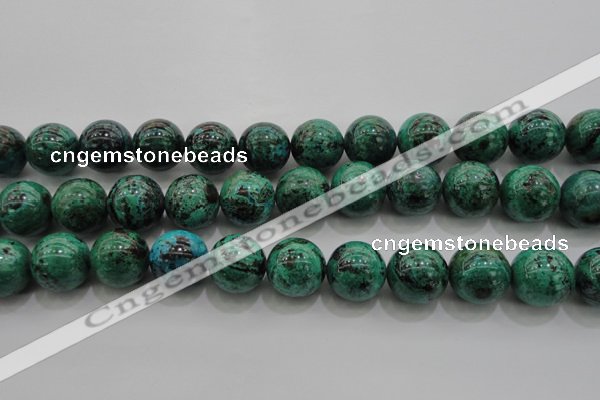 CCS804 15.5 inches 12mm round natural Chinese chrysocolla beads