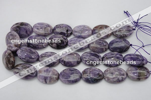 CDA303 15.5 inches 22*30mm oval dyed dogtooth amethyst beads