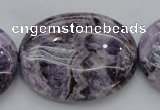 CDA304 15.5 inches 30*40mm oval dyed dogtooth amethyst beads