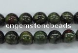 CDB230 15.5 inches 10mm round natural dragon blood jasper beads