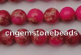 CDE2013 15.5 inches 8mm round dyed sea sediment jasper beads