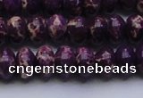 CDE2636 15.5 inches 12*16mm rondelle dyed sea sediment jasper beads