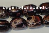 CDE395 15.5 inches 12*16mm nugget dyed sea sediment jasper beads