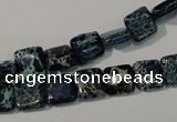 CDE901 15.5 inches 8*8mm square dyed sea sediment jasper beads