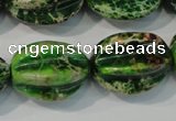 CDE966 15.5 inches 18*25mm star fruit shaped dyed sea sediment jasper beads