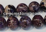 CDI365 15.5 inches 14mm round dyed imperial jasper beads