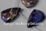 CDI724 Top-drilled 16*24mm flat teardrop dyed imperial jasper beads
