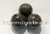CDN1066 30mm round grey opal decorations wholesale