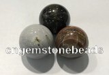 CDN1093 30mm round agate decorations wholesale