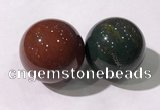 CDN1212 40mm round india agate decorations wholesale