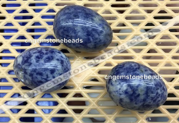 CDN308 30*40mm egg-shaped blue spot decorations wholesale