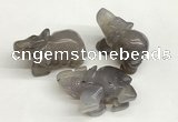 CDN403 25*50*35mm elephant grey agate decorations wholesale