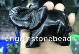 CDN537 35*80*55mm elephant black agate decorations wholesale