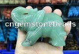CDN539 35*80*55mm elephant green aventurine decorations wholesale