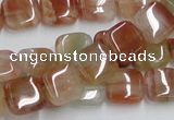 CDQ06 15.5 inches 12*12mm square natural red quartz beads wholesale