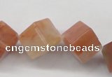 CDQ39 15.5 inches 12*12mm cube natural red quartz beads wholesale