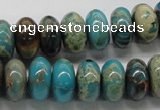 CDS09 16 inches 7*14mm rondelle dyed serpentine jasper beads wholesale