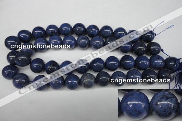 CDU106 15.5 inches 16mm round blue dumortierite beads wholesale