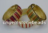 CEB170 25mm width gold plated alloy with enamel bangles wholesale