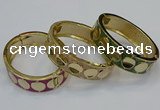 CEB175 18mm width gold plated alloy with enamel bangles wholesale