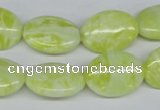 CEJ53 15.5 inches 13*18mm oval lemon jade gemstone beads wholesale