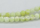 CEJ60 15.5 inches 6mm round lemon jade gemstone beads wholesale