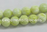 CEJ62 15.5 inches 10mm round lemon jade gemstone beads wholesale