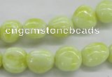 CEJ65 15.5 inches 10*14mm nugget lemon jade gemstone beads wholesale