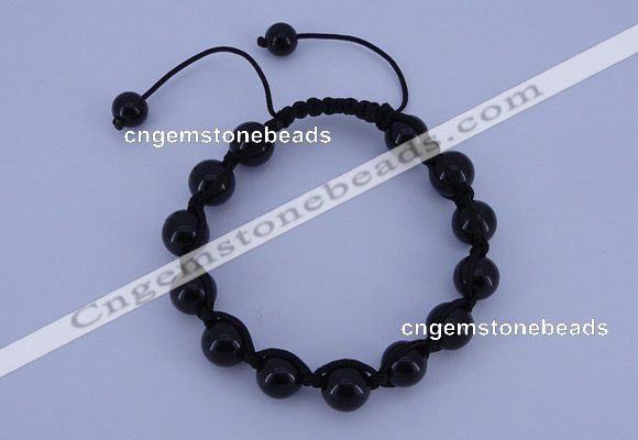 CFB503 10mm round candy jade beads adjustable bracelet wholesale