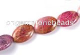 CFC30 10*15mm oval 15.5 inches fossil coral  beads Wholesale