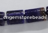 CFG1104 15.5 inches 15*20mm carved tube agate gemstone beads