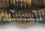 CFG1508 15.5 inches 15*20mm carved rice tiger eye beads