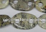 CFG315 15.5 inches 20*30mm carved oval artistic gemstone beads