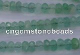 CFL111 15.5 inches 5*8mm faceted rondelle green fluorite beads