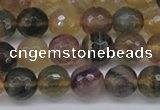 CFL1114 15.5 inches 12mm faceted round yellow fluorite gemstone beads