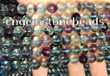 CFL1131 15.5 inches 8mm round fluorite gemstone beads wholesale