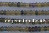 CFL140 15.5 inches 3*6mm faceted rondelle yellow fluorite beads