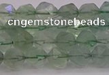 CFL1402 15.5 inches 8mm faceted nuggets green fluorite beads