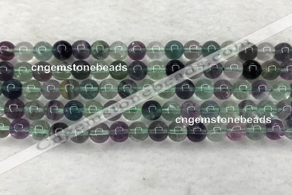 CFL1462 15.5 inches 8mm round A grade fluorite gemstone beads