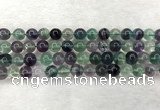CFL1463 15.5 inches 10mm round A grade fluorite gemstone beads