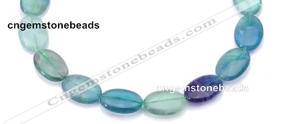 CFL21 A- grade 15*20mm oval natural fluorite beads Wholesale
