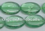 CFL337 15.5 inches 18*25mm oval natural green fluorite beads