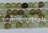 CFW101 15.5 inches 6mm round flower jade gemstone beads